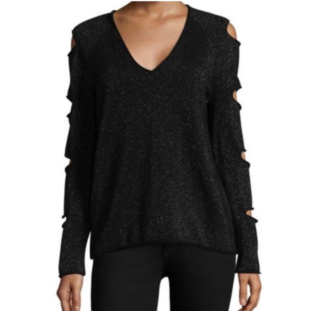 Cashmere Skull rip sleeve sweater size m